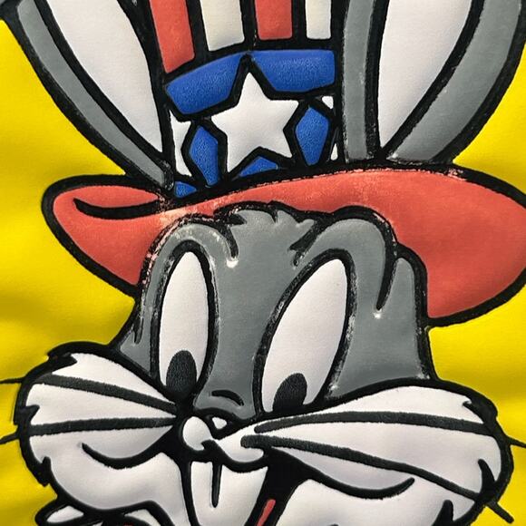 Vintage 70s Bugs Bunny USA T Shirt Patriotic Independence Day Blue Tee M Medium - Picture 5 of 8